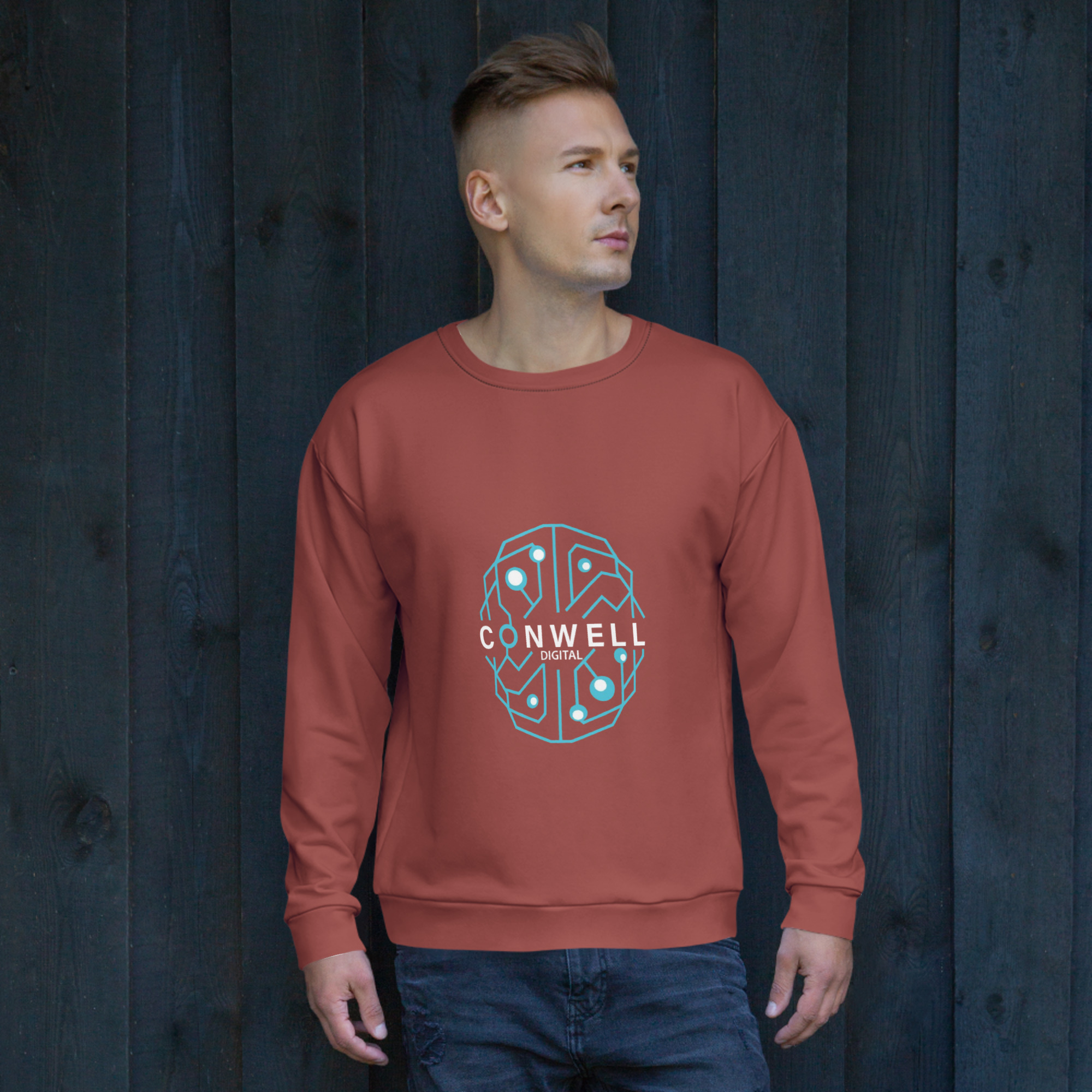 Red Conwell Unisex Sweatshirt - Image 42